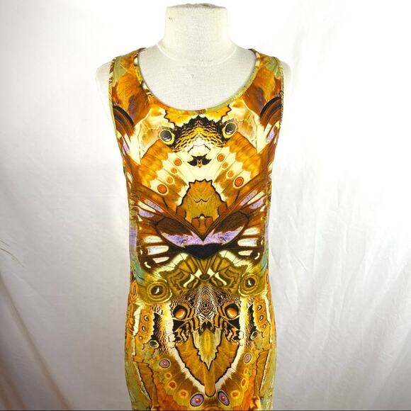 ALEXANDER McQUEEN Spring 2010 Plato's Atlantis Moth Camouflage Tank Dress Sz 44 - Picture 4 of 16